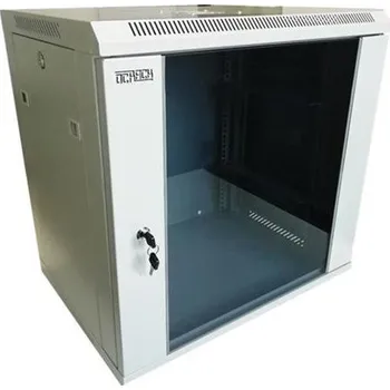 OCRACK 19" OCC-04U-45S rozvaděč nástěnný 4U/450mm celoskleněné dveře