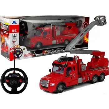 RC hasičské auto s pohyblivým žebříkem