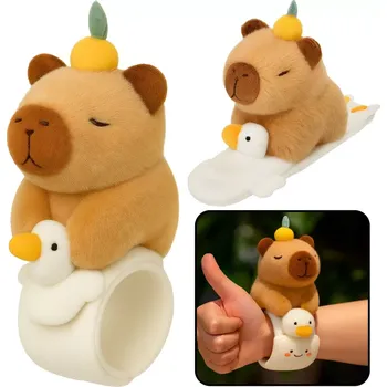 plyšák Plyšová samozacvakávací náramková opaska husa s kapybarou