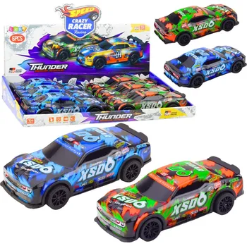 autíčko Závodní auto s třecím pohonem světla zvuky