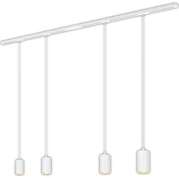 Bodové svítidlo BRILONER 1-fázový lištový systém, kompletní sada, 4x GU10 závěsná svítidla, bílá 8015046