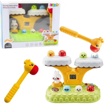 Desková hra Interaktivní hra Whack‑a‑Mole pro děti s melodiemi a 7 rychlostmi