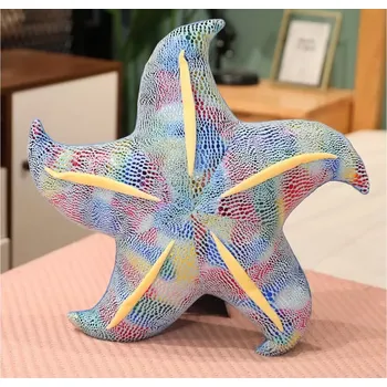 plyšák Starfish Modrý polštář 20cm