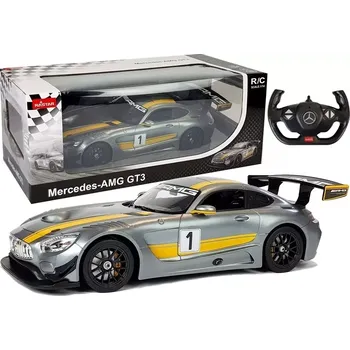 RC model auta R/C auto Mercedes-AMG GT3 Rastar 1:14 šedé na dálkové ovládání