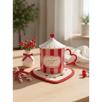 Sinsay - Hrnek s valentýnským motivem - červená - 377GJ-33X - 377GJ-33X-ONE