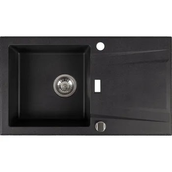 Granitový dřez Jednokomorový granitový dřez Brenor Sigma černý