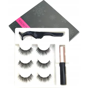 Umělé řasy 3x Magnetické Řasy + Pinzeta + Magnetická Oční Linka