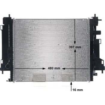 Motor automobilu Chladič, chlazení motoru MAHLE CR 2242 000S