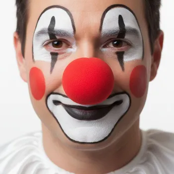 Karnevalový doplněk Klaunský červený nos pěnový 5cm