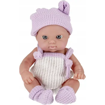 Panenka PANENKA MIMINKO V FIALOVÉM OBLEČENÍ MIMINKO S POHYBLIVÝMI RUČIČKAMI A NOHAMA