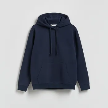 Pánská mikina Reserved - Mikina s&nbsp;kapucí - tmavomodrá - 378HM-59X - 378HM-59X-S