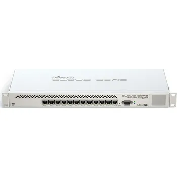 Počítač MikroTik Cloud Core Router CCR1016, 12x Gbit LAN, dotykové LCD, vč. L6