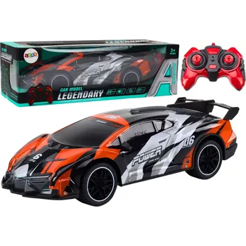 RC model auta rc sportovní auto 1:10 šedo‑oranžové až 25 km/h
