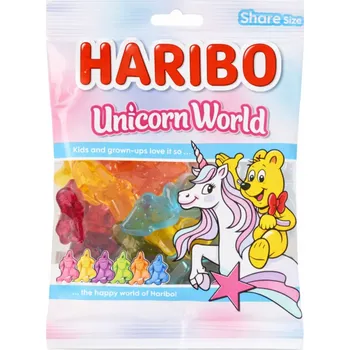 Cukrovinka Haribo Unicorn world gumové bonbóny 150 g