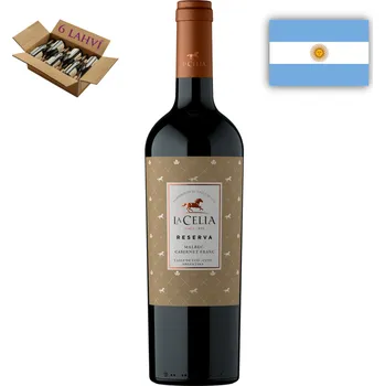 Víno La Celia Malbec Cabernet Franc Reserva, Eugenio Bustos 6 x 0,75l, červené víno