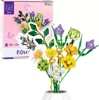 ostatní stavebnice Konstrukční stavebnice dekorativní kytice z květů, 925 dílků
