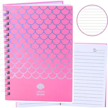 Blok Notýsek s motivem mořské panny A6, růžový, 80 listů