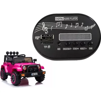 Dětské elektrovozidlo Tomido Hudební panel do elektrického vozítka jeep BRD