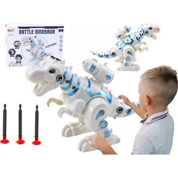 Robot Robotický dinosaurus s vystřelovačem šipek bílý
