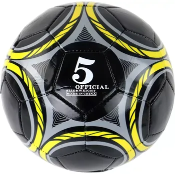 Fotbalový míč Lean Toys Černý 24 cm 5