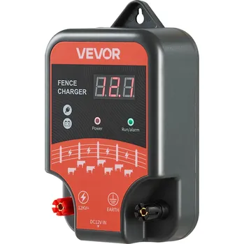 Ohradník Vevor Elektrický impulzní ohradník 10kV 3J ac/dc s led indikátorem 3 km