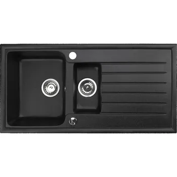 Granitový dřez Dřez jednopůlkový Brenor Napoli 15 granitový černý
