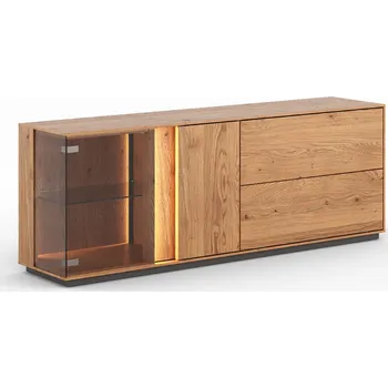 Komoda TV stolek s prosklením Collodi - Katmandu 165x60 cm