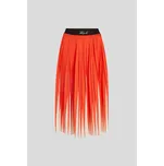 SUKNĚ KARL LAGERFELD COMMERCIAL PLEATED SKIRT TANGERINE TANGO