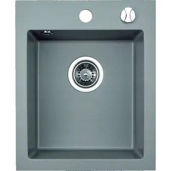 Granitový dřez Jednodřez Brenor Rigo granitový šedý