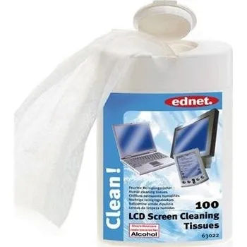 Čistící sada Čistící ubrousky Ednet pro LCD vlhké (100ks/bal)