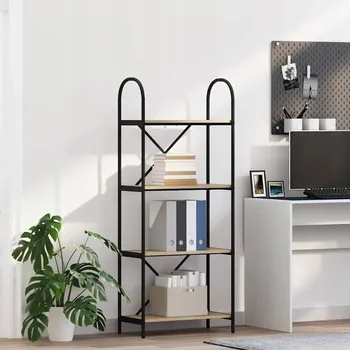 Knihovna Police dřevěná VidaXL 60 x 30 cm dub sonoma