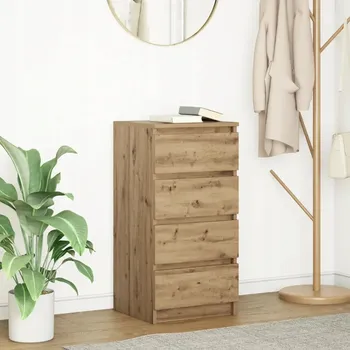 Komoda VidaXL Komoda Artisan Dub, 37,5x35x76 cm, Lepené dřevo
