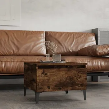 Konferenční stolek Odkládací stolek, kouřový dub, 50x46x35 cm