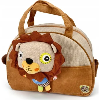 Kabelka LEW TORBA DZIECIĘCA TOREBKA DLA DZIECKA Kabelka pro děti s motivem lva a odnímatelnou plyšovou hračkou lva