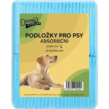 toaleta pro psa Surtep DMV1229 absorpční podložky pro štěňata L 40 ks 60 x 60 cm