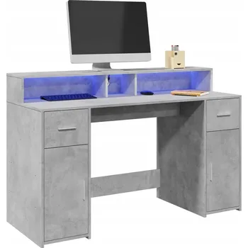 Psací stůl Psací stůl VidaXL 140 x 55 x 91 cm, světle betonový vzhled