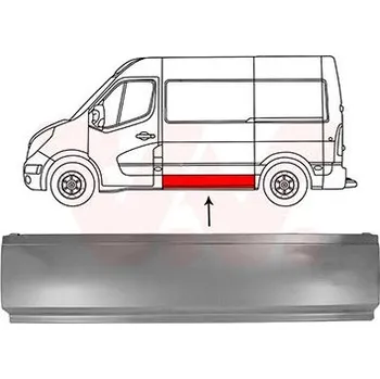 Příslušenství karosérie Boční stěna VAN WEZEL 3396109
