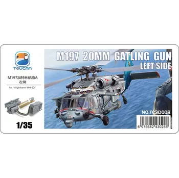 Plastikový model Toucan Model 1/35 M197 20MM GATLING GUN LEFT SIDE (for “Knlghthawk”MH-60S)