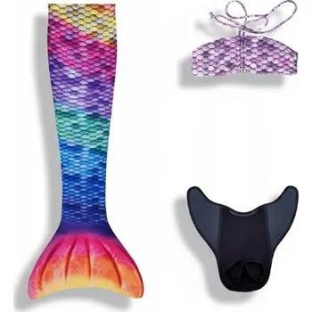 Karnevalový kostým KOSTÝM MOŘSKÉ PANNY OCAS NA PLAVÁNÍ + MONOPLOUTEV KOSTÝM NA PLAVÁNÍ XS