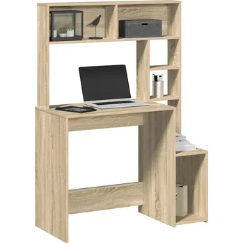 Psací stůl VidaXL Psací stůl s policemi, dub sonoma, 100x45x140 cm