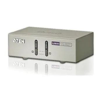 KVM přepínač ATEN 2-port KVM USB, audio 2.1, včetně kabelů