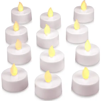 Vánoční dekorace Dekorativní LED sada 12 čajové svíčky, teple bílá