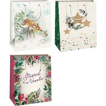 Dárková taška Dárková taška kraft 50 vánoční