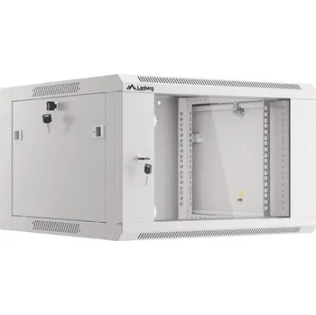 Racková skříň LANBERG RACK CABINET 19" WALL-MOUNTED 6U 570X600 FAST ASSEMBLY (FLAT PACK) GREY