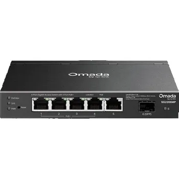 Switch TP-Link SG2206MP Omada Access 6portový gigabitový switch se 4 porty PoE+