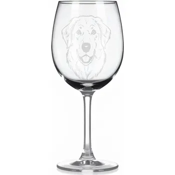 Sklenice Sklenice na víno s gravírovaným motivem – Kuvaz – 4