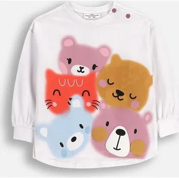 Chlapecké tričko Dětské bavlněné tričko Coccodrillo ZC5143103TGN bílá 00X, vel. 86