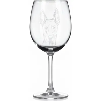 Sklenice Sklenice na víno s gravírovaným motivem – Australský kelpie – 2