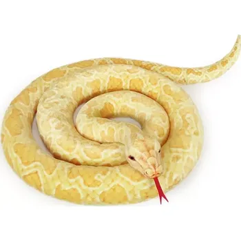 plyšák Plyšový had krajta zlatá 300 cm