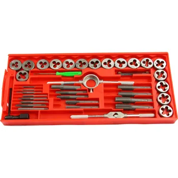 Závitořezný nástroj Sada závitníků a závitových oček, metrická, M3-M12, 40 ks